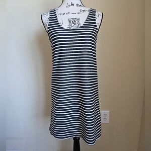 Madewell tank dress nautical striped mini basic jersey womens S